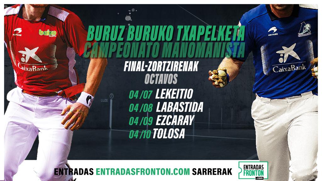 Mañana se presenta el Campeonato Manomanista 2023 Baiko Pilota