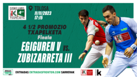 Zubizarreta III y Egiguren V han seleccionado el material para la final del sábado