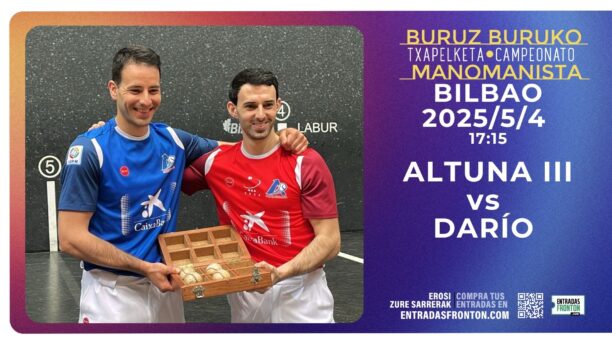 Altuna III y Darío pelearán por las semifinales el domingo en Bilbao