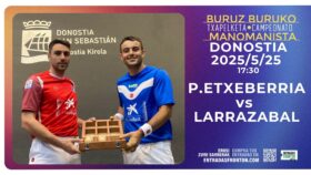 Larrazabal Buruz Buruko Txapelketako hirugarren postua lortzen saiatuko da igandean