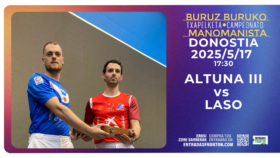 Donostia acogerá el sábado la primera semifinal del Campeonato Manomanista 2025