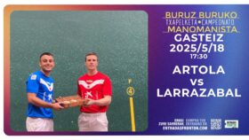 El Ogueta de Vitoria-Gasteiz repartirá el domingo el último billete para la final del Campeonato Manomanista