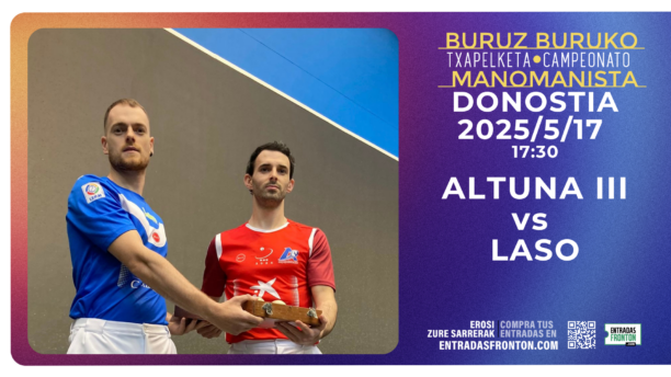 Donostia acogerá el sábado la primera semifinal del Campeonato Manomanista 2025